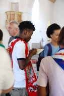 Zdjęcie: Wizyta młodzieży z Wysp Zielonego Przylądka w Parafii św. Elżbiety w Jutrosinie